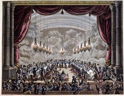 French revolution: banquet of guards in Paris by Jean (after) Duplessis Bertaux