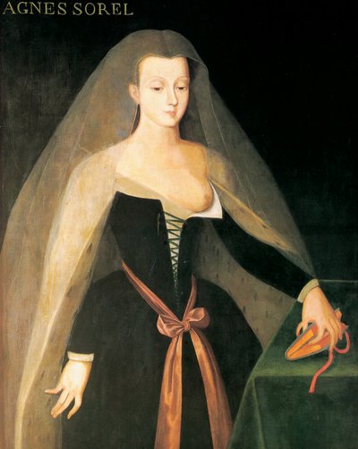 Portrait of Agnès Sorel by Jean (after) Fouquet
