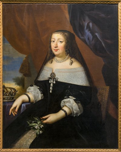 Portrait of Anne of Austria by Jean Nocret