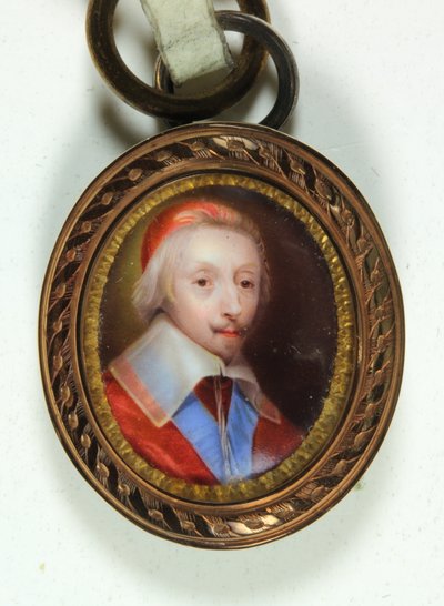 Armand-Jean Du Plessis, Cardinal, Duc de Richelieu by Jean (school of) Petitot