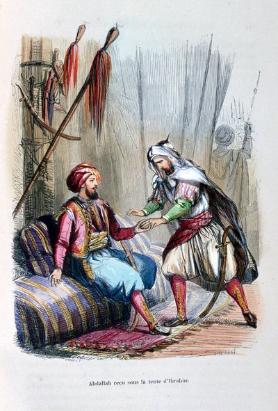 Abdullah Received in the Tent of Ibrahim Pasha by Jean Adolphe Beauce