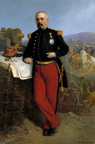 Portrait of Achille Bazaine, Marshal of the Empire in 1864 by Jean Adolphe Beauce