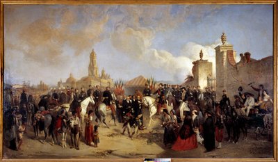 Expedition of Mexico: Entering the French Expeditionary Force in Mexico City by Jean Adolphe Beauce