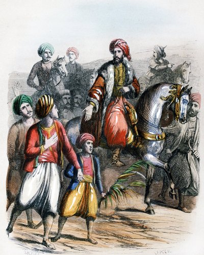 Muhammad Ali Pasha proclaimed as Viceroy of Egypt 1805 by Jean Adolphe Beauce