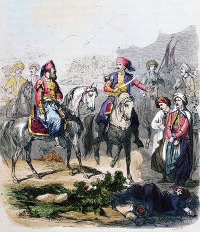 The Battle of Nezib (June 24) by Jean Adolphe Beauce