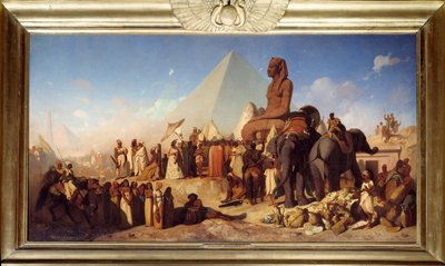 Cambyse and Psammenite. Meeting between Cambyse II, Rouenid King of the Persian Empire from 529 to 522 BC by Jean Adrien Guignet