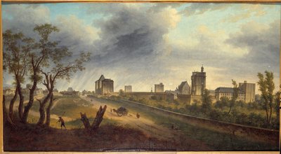 View of the castle of Vincennes by Jean Adrien Guignet