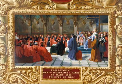 Philip IV the Fair establishes the Parliament in Paris in 1303 by Jean Alaux
