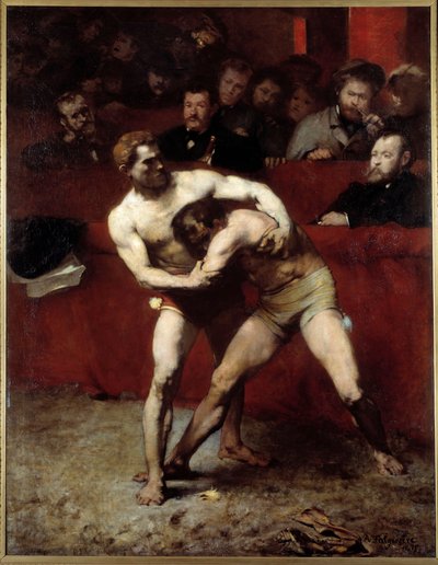 The Wrestlers by Jean Alexandre Joseph Falguiere