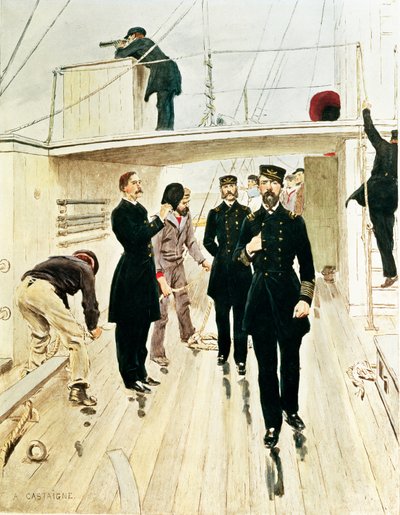 US Navy: Rear Admiral, Captain and Ensign by Jean Alexandre Michel Andre Castaigne