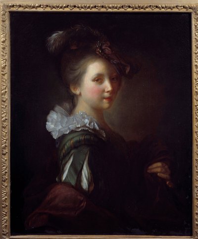 Portrait of Woman. Painting by Jean Alexis Grimou (1680-1740) by Jean Alexis Grimou