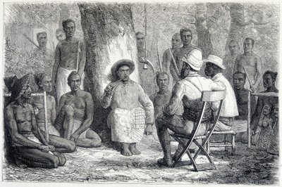 Cameron Expedition Visit to Kattendé - in Tour du Monde by Jean Andre Rixens