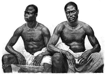 Two men from Assinie, Guinea, c1860-1920 by Jean Andre Rixens