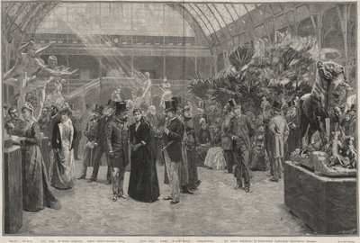 The Opening Day of the Societe Nationale des Beaux-Arts at the Palais des Champs-Elysees, Paris by Jean Andre after Rixens