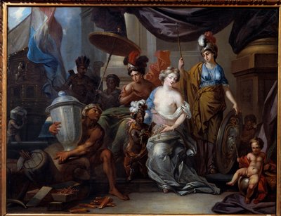 America bringing her wealth to Europe by Jean Andreas Biset