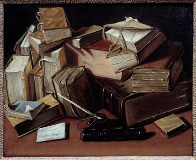 Still Life with Books by Jean Andreas Biset