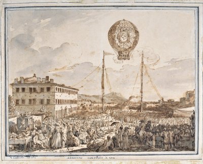 A Balloon Built in Aix en Provence by Jean Antoine Constantin