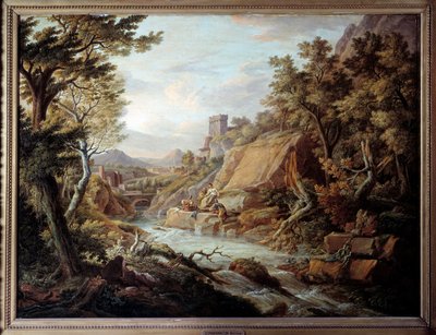 Landscape and River by Jean Antoine Constantin