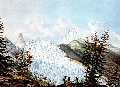 View of the avalanche of the Ice Sea, c.1800 by Jean Antoine Linck