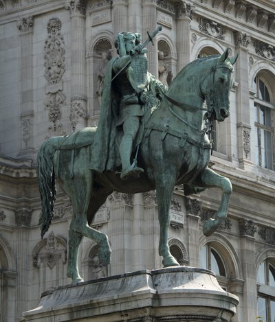 Equestrian Statue of the Prevot of the Merchants of Paris Etienne Marcel by Jean Antoine Marie Idrac