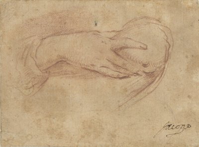 Hand on a Breast by Jean Antoine Watteau (rejected attribution)