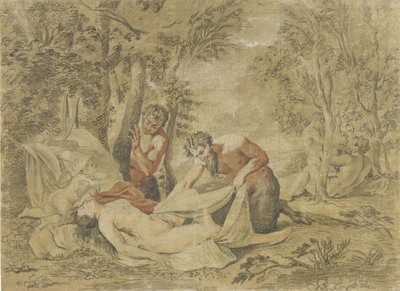 Two Satyrs Spying on a Sleeping Nymph by Jean Antoine Watteau (rejected attribution)
