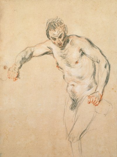 A Satyr pouring Wine by Jean Antoine Watteau