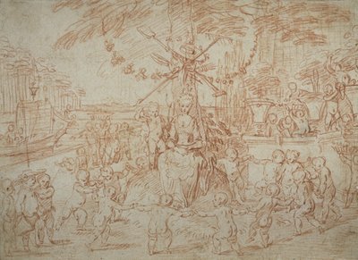 Allegory of Spring, or the Young Gardeners by Jean Antoine Watteau