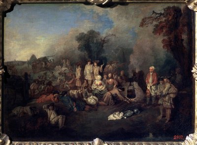 Bivouac by Jean Antoine Watteau