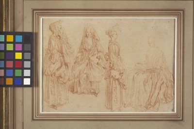 Four Ladies by Jean Antoine Watteau