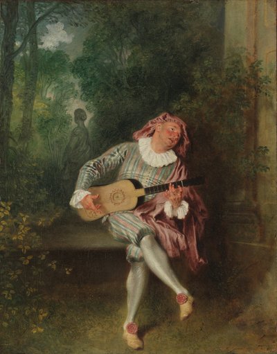 Mezzetin by Jean Antoine Watteau