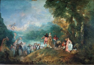 Pilgrimage to the Isle of Cytherea by Jean Antoine Watteau