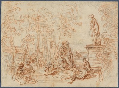 Study for The Feast of Love by Jean Antoine Watteau