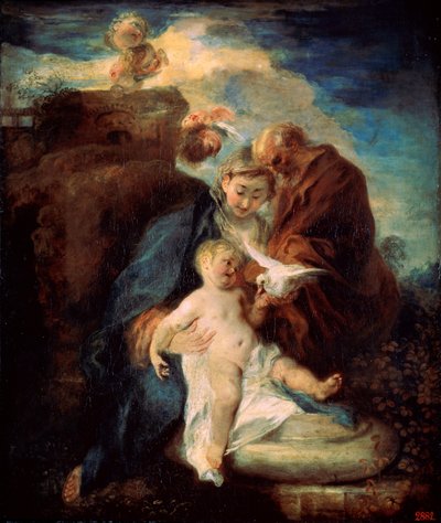The Holy Family Rest on the Flight into Egypt, 1719 by Jean Antoine Watteau