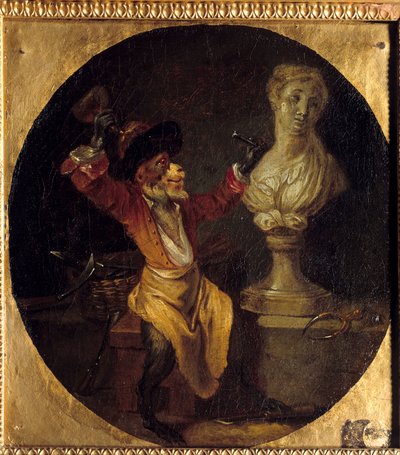 The Sculptor Monkey by Jean Antoine Watteau