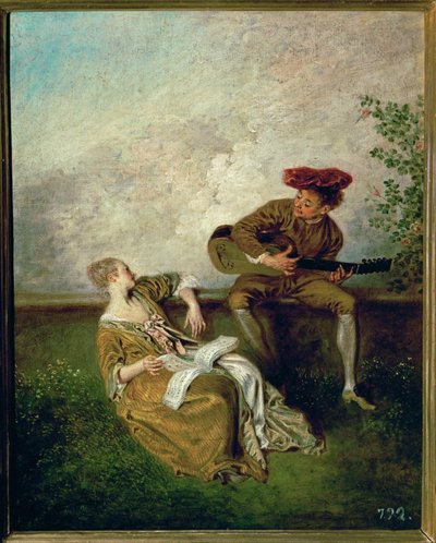  by Jean Antoine Watteau