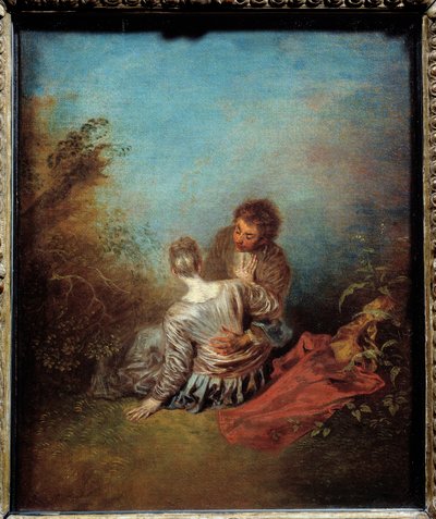 The wrong step by Jean Antoine Watteau