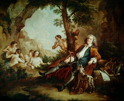 Portrait of Antoine de la Roque by Jean Antoine Watteau