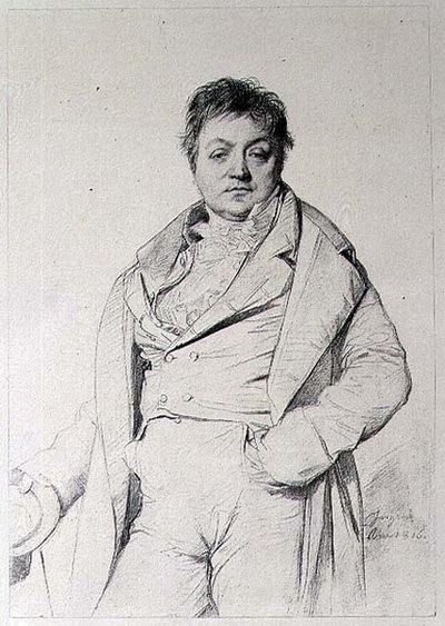 Portrait of a Man by Jean Auguste Dominique (after) Ingres