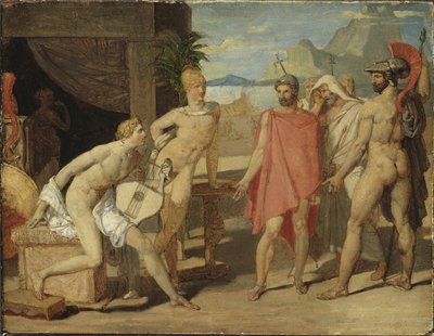 Achilles Receiving in his Tent the Envoys of Agamemnon by Jean Auguste Dominique Ingres