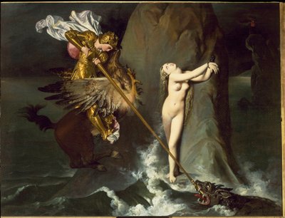 Angelica is Liberated by Roger by Jean Auguste Dominique Ingres