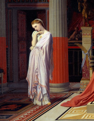 Antiochus Disease or Antiochus and Stratonice. Detail Representing Stratonice by Jean Auguste Dominique Ingres