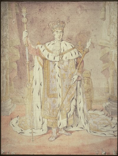 Charles X in His Coronation Robes by Jean Auguste Dominique Ingres