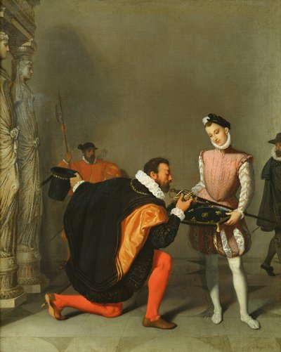 Don Pedro de Toledo Kissing the Sword of Henry IV by Jean Auguste Dominique Ingres