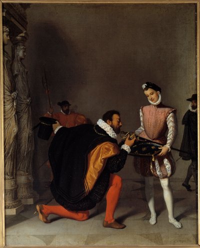 Don Pedro de Toledo, Ambassador of Philip II Kissing the Spear of Henri IV (1553-1610) at the Louvre. Painting by Jean-Auguste-Dominique Ingres (1780-1867) by Jean Auguste Dominique Ingres