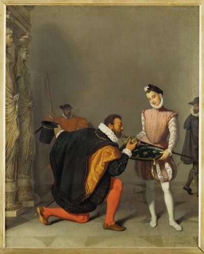 Don Pedro de Toledo Kisses the Sword of French King Henri IV by Jean Auguste Dominique Ingres