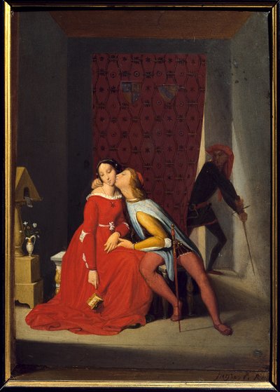 Francesca Da Rimini and Paolo Malatesta by Jean Auguste Dominique Ingres