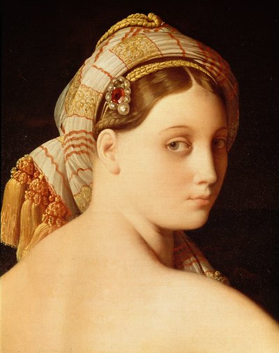 Grande Odalisque (detail) by Jean Auguste Dominique Ingres
