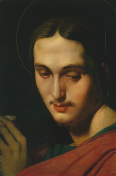Head of Saint John the Evangelist by Jean Auguste Dominique Ingres