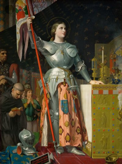 Joan of Arc at the Coronation of Charles VII in the Cathedral at Reims by Jean Auguste Dominique Ingres